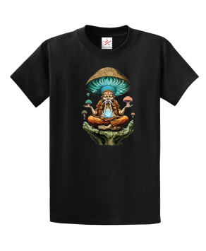 Magic Mushroom Buddha Unisex Kids And Adults T-Shirt